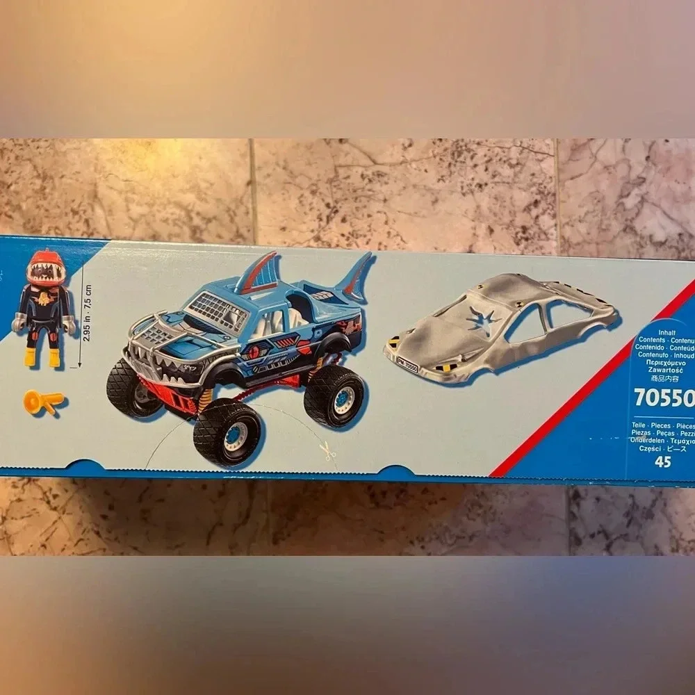 Playmobil Stunt Show Monster Shark Truck Set 70550